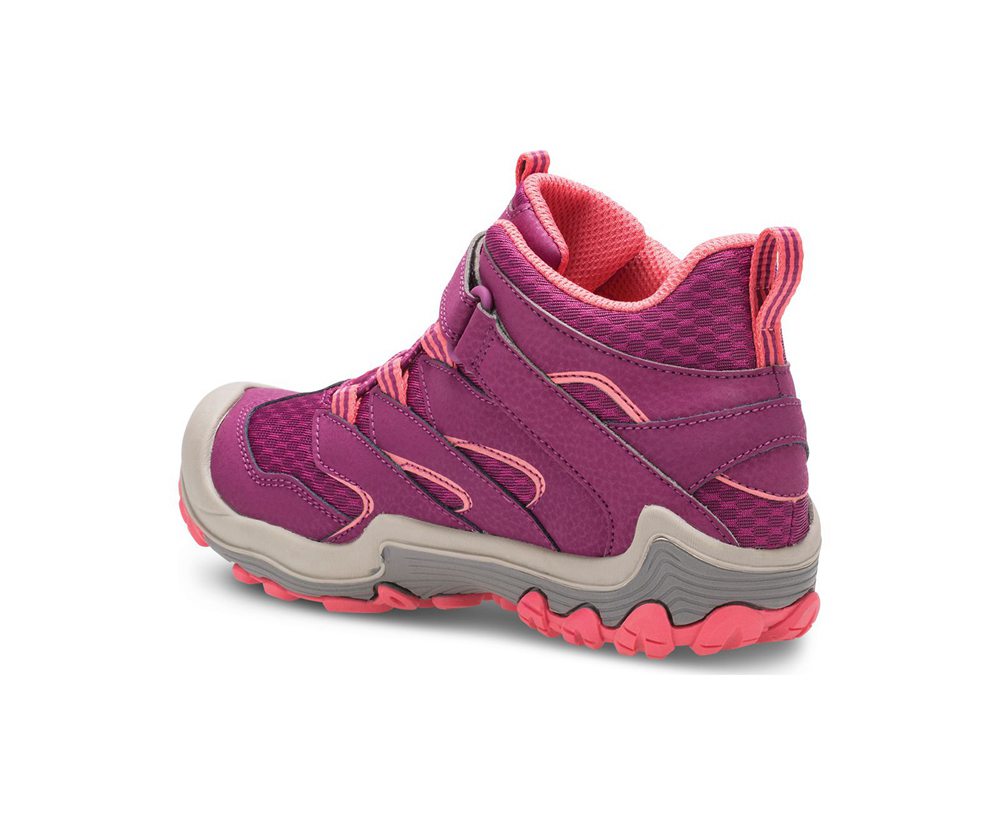 Botas Criança - Merrell Chameleon 7 Access Mid A/C Waterproof - Rosa - UMW764528
